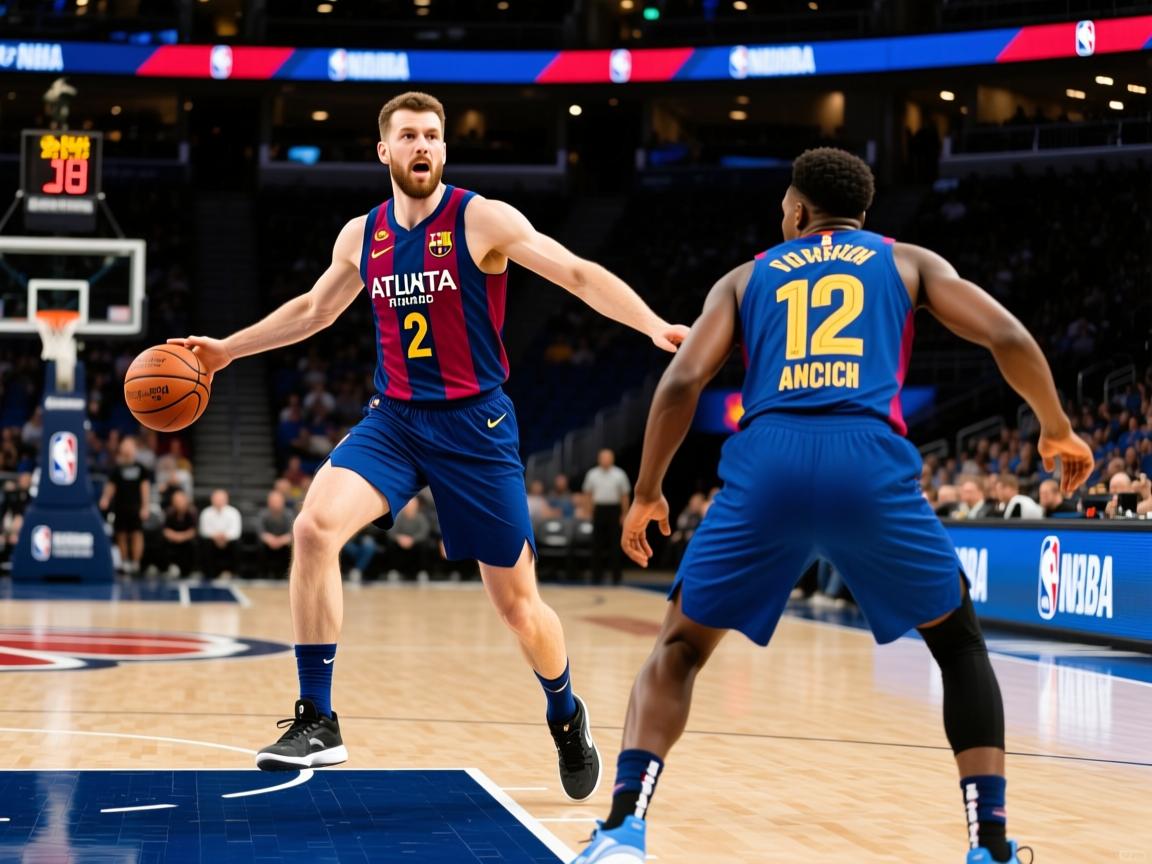 亚特兰大前锋乔泽普-伊利奇梅开二度,取胜 巴塞罗那 第3张