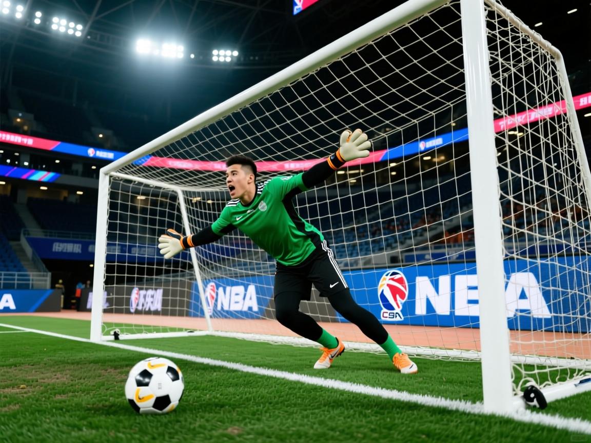 守门员神勇抱住球门不失一席 第2张